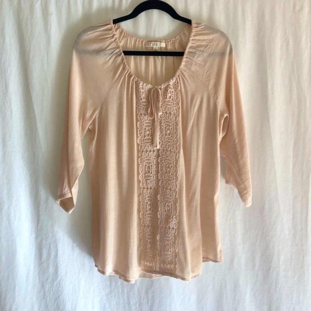 Spense Beige Boho Blouse